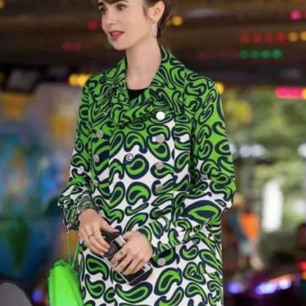 Green Paisley Coat